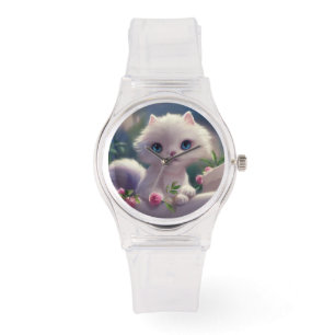 NIEDLICHE WEISSE KÜCHENKÜCHTE PINK WRIST WATCH ARMBANDUHR
