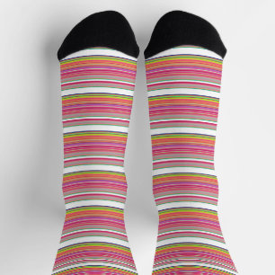 Niedliche weiße Streifen Socken