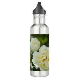 Niedliche Weißrosen für positive Edelstahlflasche