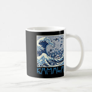 Niedliche Welle blauer Katzen für Kamala 1 Kaffeetasse