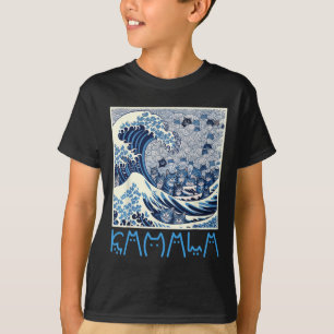 Niedliche Welle blauer Katzen für Kamala T-Shirt