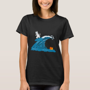 Niedliche Welle der Blauen Welle Kamala für Kamala T-Shirt
