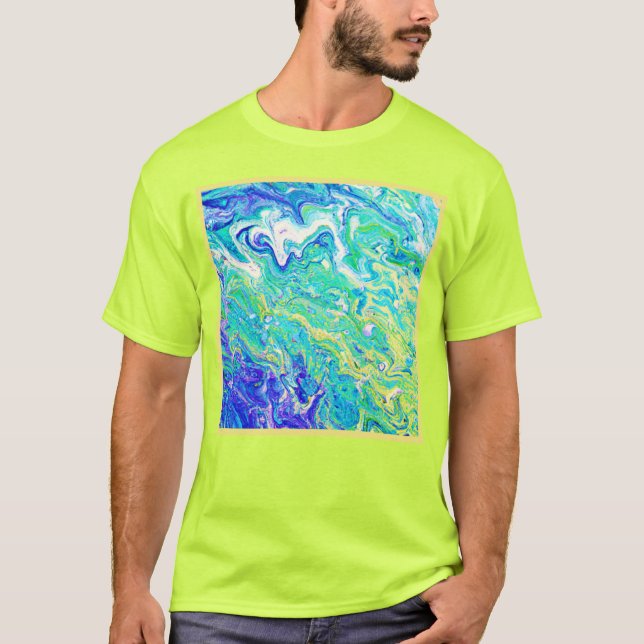 Niedliche Wellenmuster T-Shirt (Vorderseite)