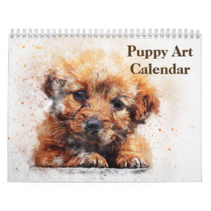 Niedliche Welpe Art. 2025 Kalender