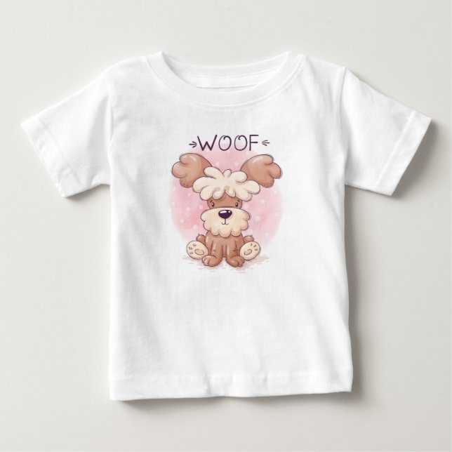 Niedliche Welpe Baby T-shirt (Vorderseite)