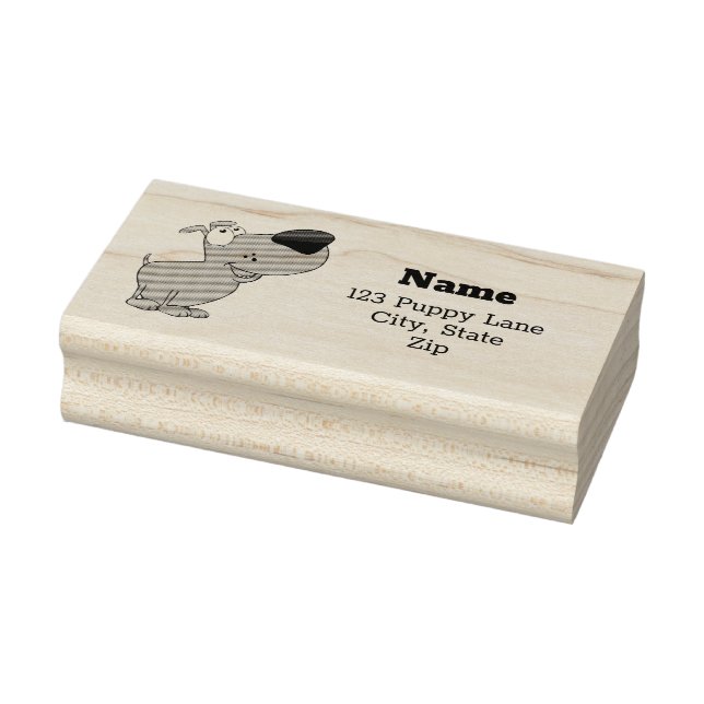 Niedliche Welpe Gummistempel (Stempel)