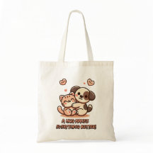 Niedliche Welpe & Kitten Hug - Adorable Kawaii Des