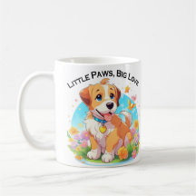 Niedliche Welpe Kleine Paws Big Liebe