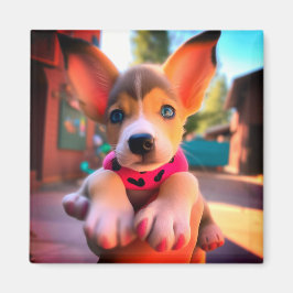 Niedliche Welpe Magnet