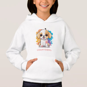 Niedliche Welpe mit farbenfrohen Spots Hoodie
