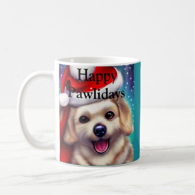 Niedliche Welpe Pawlidays Kaffeetasse (Links)