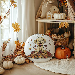 Niedliche Welpe Rundes Kissen