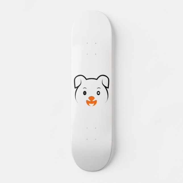 Niedliche Welpe Skateboard (Vorderseite)