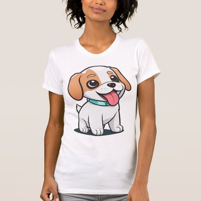Niedliche Welpe T-Shirt (Vorderseite)