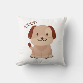 Niedliche Welpe - Woof Throw Kissen