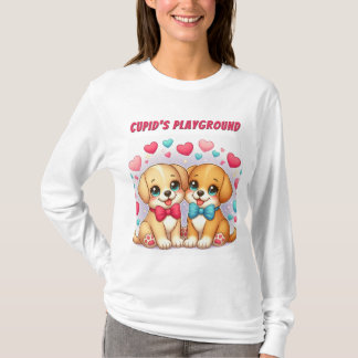 Niedliche Welpen: Cupid's Playground: Valentine T-Shirt