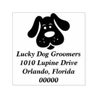 Niedliche Welpen-Hund-Groomer-Briefmarke