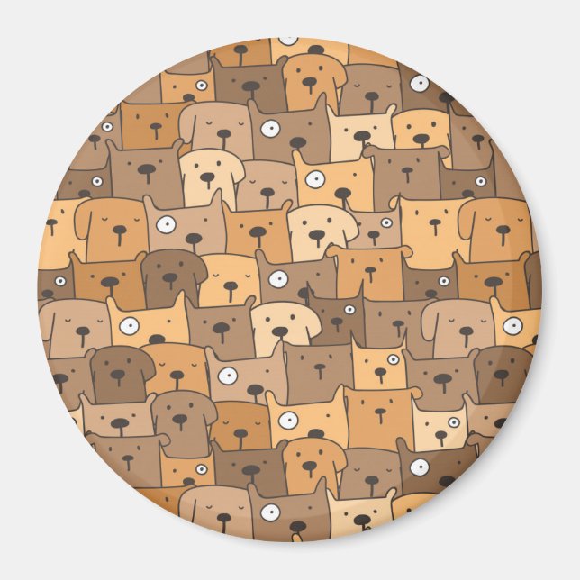 Niedliche Welpen Magnet (Vorne)