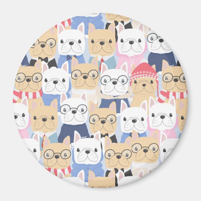 Niedliche Welpen Magnet (Vorne)