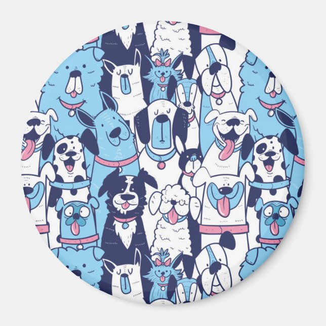 Niedliche Welpen Magnet (Vorne)