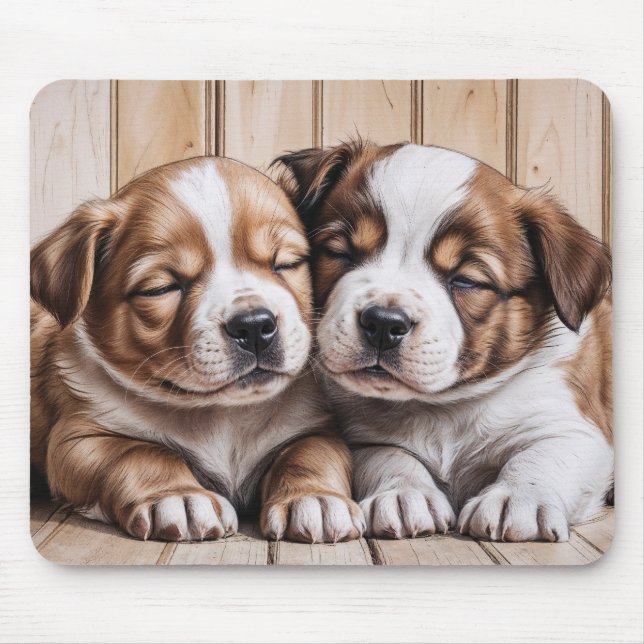 Niedliche Welpen Mousepad (Vorne)