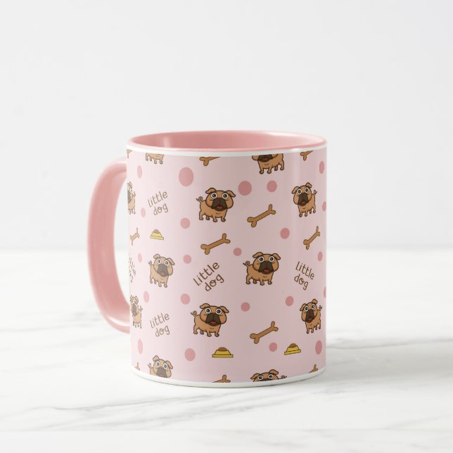 Niedliche Welpen Tasse (Vorderseite Links)