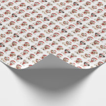Niedliche Welpen Weihnachtswrapping Paper