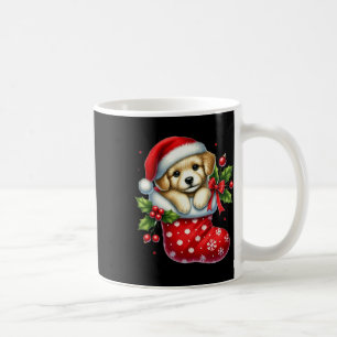 Niedliche Welpen zu Weihnachten Strümpfe für Tiere Kaffeetasse