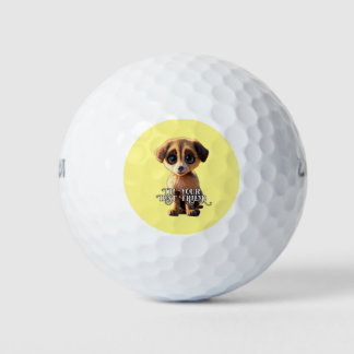 Niedliche Welpengolfbols Golfball