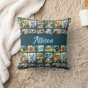 Niedliche Welpenkollektion, Babyhunde, personalisi Kissen