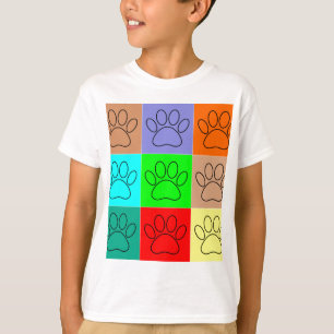 Niedliche Welpenpfähle auf Plätzen T-Shirt
