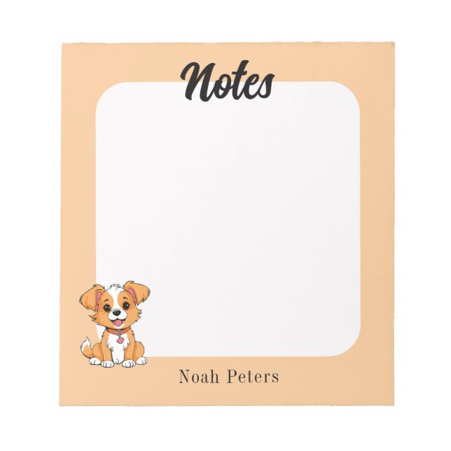 Niedliche Welppy-Notepad Notizblock (Vorderseite)