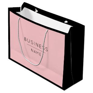 Niedliche Werbeaktion/Shopping in Schwarz/Rosa Große Geschenktüte