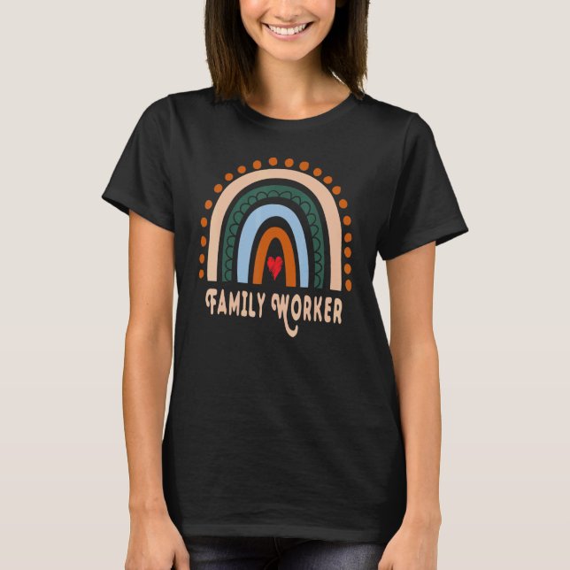 Niedliche Wertschätzung für Familienarbeiter T-Shirt (Vorderseite)
