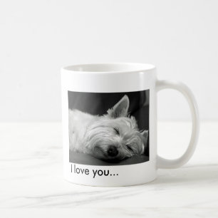 Niedliche Westie (Westhochland-Terrier) HundeTasse Kaffeetasse
