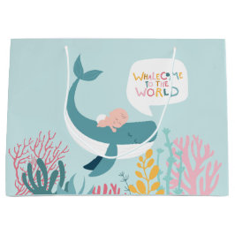 Niedliche Whale-Babydusche Große Geschenktüte