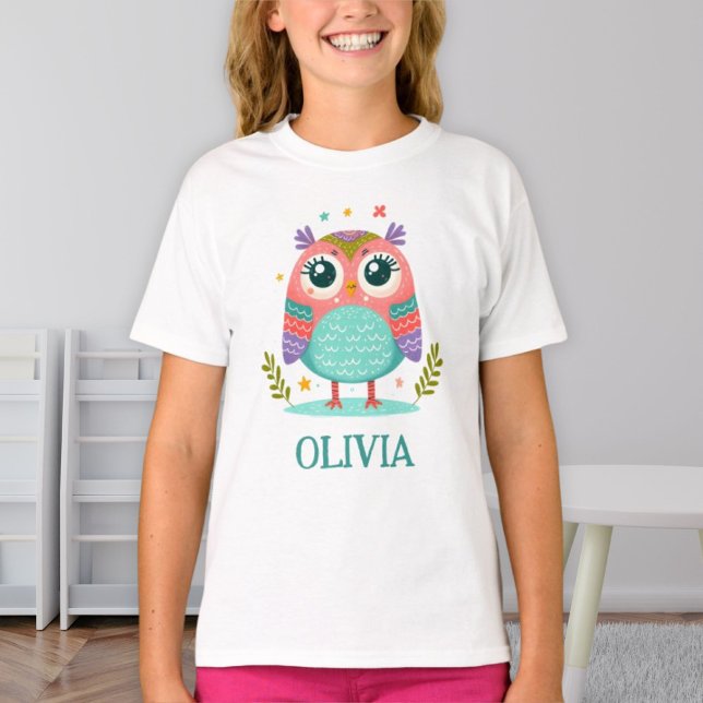 Niedliche Whimsical Baby Owl T-Shirt (Von Creator hochgeladen)