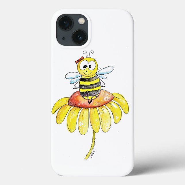 Niedliche Whimsical Biene auf einer Blume Case-Mate iPhone Hülle (Rückseite)