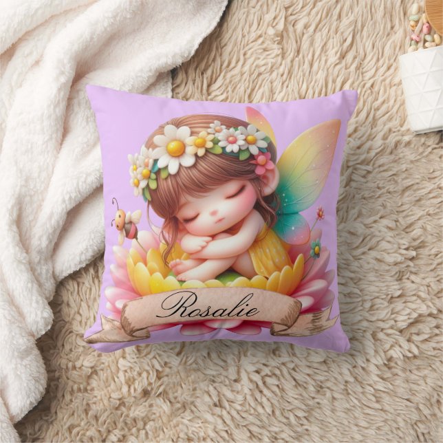 Niedliche Whimsical Blumenstrauß Träume Schlafmärc Kissen (Decke)