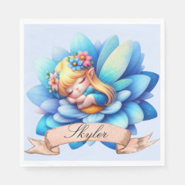 Niedliche Whimsical Blumenstrauß Träume Schlafmärc Serviette