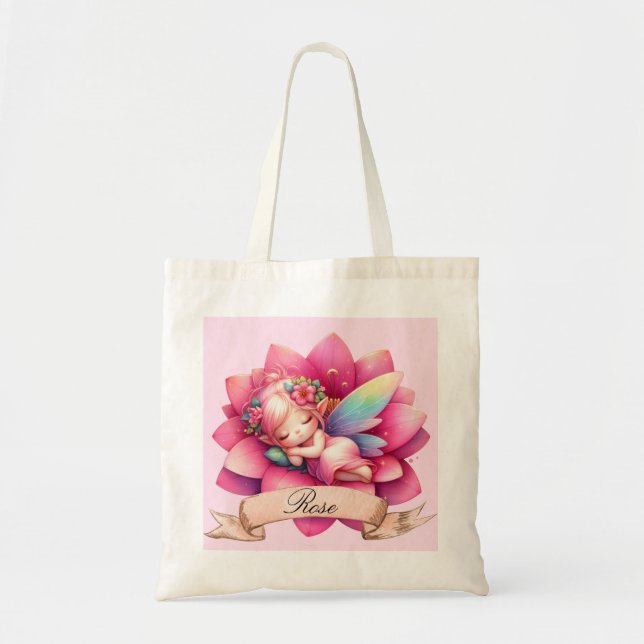 Niedliche Whimsical Blumenstrauß Träume Schlafmärc Tragetasche (Vorne)