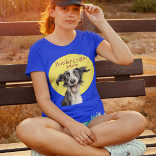 Niedliche Whimsical Dog Border Collie Mama T-Shirt