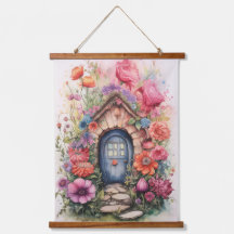 Niedliche whimsical Floral Fee Tür