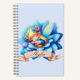 Niedliche whimsical florale süße Träume schlafende Notizbuch