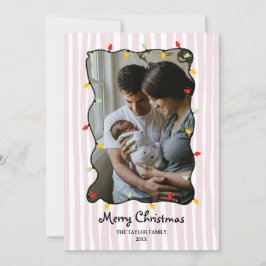 Niedliche Whimsical Hand Drawn Frohe Weihnachts-Fo Einladung