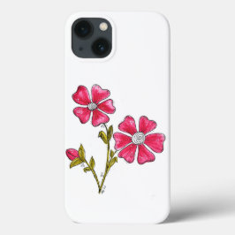 Niedliche Whimsikrosa Blume Case-Mate iPhone Hülle