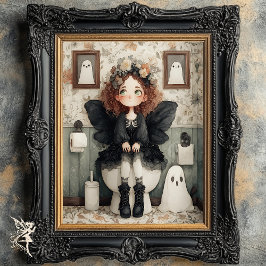 Niedliche Whimsischer Halloween-Fairy und Geisterd Seidenpapier