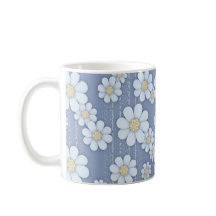 Niedliche White Daisies auf Blue Daisy