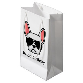 Niedliche White French Bulldog Face Kleine Geschen Geschenktüte