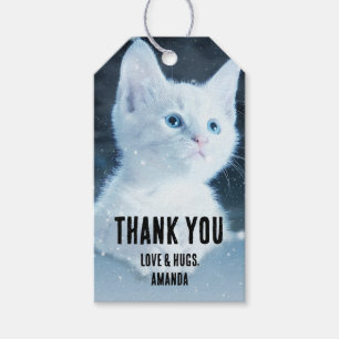 Niedliche White Kitten mit Hübschen Blue Eyes Geschenkanhänger